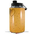 Skin Decal Wrap for Yeti 1 Gallon Jug Raining Orange - JUG NOT INCLUDED by WraptorSkinz