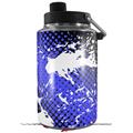 Skin Decal Wrap for Yeti 1 Gallon Jug Halftone Splatter White Blue - JUG NOT INCLUDED by WraptorSkinz