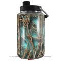 Skin Decal Wrap for Yeti 1 Gallon Jug WraptorCamo Grassy Marsh Camo Neon Teal - JUG NOT INCLUDED by WraptorSkinz