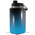 Skin Decal Wrap for Yeti 1 Gallon Jug Smooth Fades Neon Blue Black - JUG NOT INCLUDED by WraptorSkinz