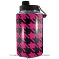 Skin Decal Wrap for Yeti 1 Gallon Jug Houndstooth Hot Pink on Black - JUG NOT INCLUDED by WraptorSkinz