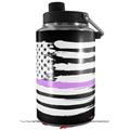 Skin Decal Wrap for Yeti 1 Gallon Jug Brushed USA American Flag Pink Line - JUG NOT INCLUDED by WraptorSkinz