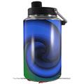 Skin Decal Wrap for Yeti 1 Gallon Jug Alecias Swirl 01 Blue - JUG NOT INCLUDED by WraptorSkinz