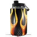 Skin Decal Wrap for Yeti 1 Gallon Jug Metal Flames - JUG NOT INCLUDED by WraptorSkinz