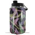Skin Decal Wrap for Yeti 1 Gallon Jug Neon Swoosh on Black - JUG NOT INCLUDED by WraptorSkinz