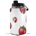 Skin Decal Wrap for Yeti 1 Gallon Jug Strawberries on White - JUG NOT INCLUDED by WraptorSkinz