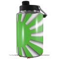 Skin Decal Wrap for Yeti 1 Gallon Jug Rising Sun Japanese Flag Green - JUG NOT INCLUDED by WraptorSkinz