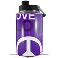 Skin Decal Wrap for Yeti 1 Gallon Jug Love and Peace Purple - JUG NOT INCLUDED by WraptorSkinz