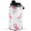 Skin Decal Wrap for Yeti 1 Gallon Jug Flamingos on White - JUG NOT INCLUDED by WraptorSkinz