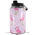 Skin Decal Wrap for Yeti 1 Gallon Jug Flamingos on Pink - JUG NOT INCLUDED by WraptorSkinz
