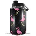 Skin Decal Wrap for Yeti 1 Gallon Jug Flamingos on Black - JUG NOT INCLUDED by WraptorSkinz