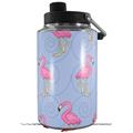 Skin Decal Wrap for Yeti 1 Gallon Jug Flamingos on Blue - JUG NOT INCLUDED by WraptorSkinz