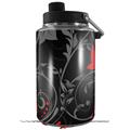 Skin Decal Wrap for Yeti 1 Gallon Jug Twisted Garden Gray and Red - JUG NOT INCLUDED by WraptorSkinz