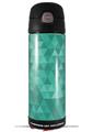 Skin Decal Wrap for Thermos Funtainer 16oz Bottle Triangle Mosaic Seafoam Green (BOTTLE NOT INCLUDED) by WraptorSkinz