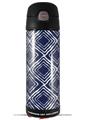 Skin Decal Wrap for Thermos Funtainer 16oz Bottle Wavey Navy Blue (BOTTLE NOT INCLUDED) by WraptorSkinz