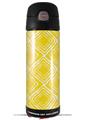 Skin Decal Wrap for Thermos Funtainer 16oz Bottle Wavey Yellow (BOTTLE NOT INCLUDED) by WraptorSkinz