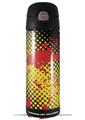 Skin Decal Wrap for Thermos Funtainer 16oz Bottle Halftone Splatter Yellow Red (BOTTLE NOT INCLUDED) by WraptorSkinz