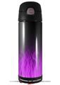 Skin Decal Wrap for Thermos Funtainer 16oz Bottle Fire Purple (BOTTLE NOT INCLUDED) by WraptorSkinz