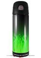 Skin Decal Wrap for Thermos Funtainer 16oz Bottle Fire Green (BOTTLE NOT INCLUDED) by WraptorSkinz