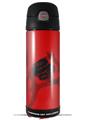 Skin Decal Wrap for Thermos Funtainer 16oz Bottle Oriental Dragon Black on Red (BOTTLE NOT INCLUDED) by WraptorSkinz