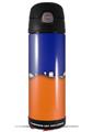 Skin Decal Wrap for Thermos Funtainer 16oz Bottle Ripped Colors Blue Orange (BOTTLE NOT INCLUDED) by WraptorSkinz