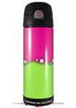 Skin Decal Wrap for Thermos Funtainer 16oz Bottle Ripped Colors Hot Pink Neon Green (BOTTLE NOT INCLUDED) by WraptorSkinz