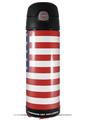 Skin Decal Wrap for Thermos Funtainer 16oz Bottle USA American Flag 01 (BOTTLE NOT INCLUDED) by WraptorSkinz