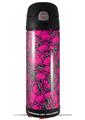 Skin Decal Wrap for Thermos Funtainer 16oz Bottle Scattered Skulls Hot Pink (BOTTLE NOT INCLUDED) by WraptorSkinz