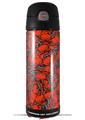 Skin Decal Wrap for Thermos Funtainer 16oz Bottle Scattered Skulls Red (BOTTLE NOT INCLUDED) by WraptorSkinz
