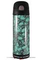 Skin Decal Wrap for Thermos Funtainer 16oz Bottle Scattered Skulls Seafoam Green (BOTTLE NOT INCLUDED) by WraptorSkinz