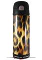 Skin Decal Wrap for Thermos Funtainer 16oz Bottle Fractal Fur Leopard (BOTTLE NOT INCLUDED) by WraptorSkinz