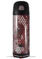 Skin Decal Wrap for Thermos Funtainer 16oz Bottle HEX Mesh Camo 01 Red (BOTTLE NOT INCLUDED) by WraptorSkinz