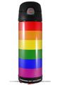Skin Decal Wrap for Thermos Funtainer 16oz Bottle Rainbow Stripes (BOTTLE NOT INCLUDED) by WraptorSkinz