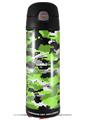 Skin Decal Wrap for Thermos Funtainer 16oz Bottle WraptorCamo Digital Camo Neon Green (BOTTLE NOT INCLUDED) by WraptorSkinz