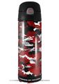 Skin Decal Wrap for Thermos Funtainer 16oz Bottle WraptorCamo Digital Camo Red (BOTTLE NOT INCLUDED) by WraptorSkinz
