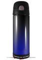 Skin Decal Wrap for Thermos Funtainer 16oz Bottle Smooth Fades Blue Black (BOTTLE NOT INCLUDED) by WraptorSkinz