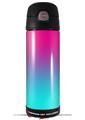 Skin Decal Wrap for Thermos Funtainer 16oz Bottle Smooth Fades Neon Teal Hot Pink (BOTTLE NOT INCLUDED) by WraptorSkinz