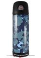 Skin Decal Wrap for Thermos Funtainer 16oz Bottle WraptorCamo Old School Camouflage Camo Navy (BOTTLE NOT INCLUDED) by WraptorSkinz