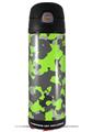 Skin Decal Wrap for Thermos Funtainer 16oz Bottle WraptorCamo Old School Camouflage Camo Lime Green (BOTTLE NOT INCLUDED) by WraptorSkinz