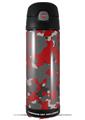 Skin Decal Wrap for Thermos Funtainer 16oz Bottle WraptorCamo Old School Camouflage Camo Red (BOTTLE NOT INCLUDED) by WraptorSkinz
