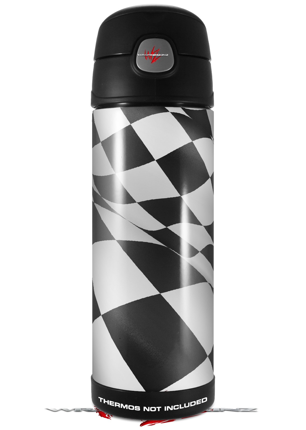 Thermos Funtainer 16oz Bottle Checkered Racing Flag