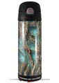 Skin Decal Wrap for Thermos Funtainer 16oz Bottle WraptorCamo Grassy Marsh Camo Neon Teal (BOTTLE NOT INCLUDED) by WraptorSkinz