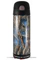 Skin Decal Wrap for Thermos Funtainer 16oz Bottle WraptorCamo Grassy Marsh Camo Neon Blue (BOTTLE NOT INCLUDED) by WraptorSkinz