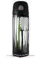 Skin Decal Wrap for Thermos Funtainer 16oz Bottle Brushed USA American Flag Green Line (BOTTLE NOT INCLUDED) by WraptorSkinz