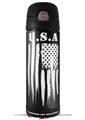 Skin Decal Wrap for Thermos Funtainer 16oz Bottle Brushed USA American Flag USA (BOTTLE NOT INCLUDED) by WraptorSkinz
