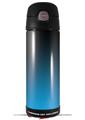 Skin Decal Wrap for Thermos Funtainer 16oz Bottle Smooth Fades Neon Blue Black (BOTTLE NOT INCLUDED) by WraptorSkinz