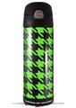 Skin Decal Wrap for Thermos Funtainer 16oz Bottle Houndstooth Neon Lime Green on Black (BOTTLE NOT INCLUDED) by WraptorSkinz