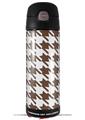Skin Decal Wrap for Thermos Funtainer 16oz Bottle Houndstooth Chocolate Brown (BOTTLE NOT INCLUDED) by WraptorSkinz