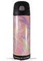 Skin Decal Wrap for Thermos Funtainer 16oz Bottle Neon Swoosh on Pink (BOTTLE NOT INCLUDED) by WraptorSkinz
