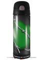Skin Decal Wrap for Thermos Funtainer 16oz Bottle Barbwire Heart Green (BOTTLE NOT INCLUDED) by WraptorSkinz